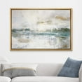 thumbnail image 2 of wall26 Framed Canvas Print Wall Art Teal Gray Grunge Paint Stroke Landscape Abstract Shapes Illustrations Minimal Decorative Contemporary Multicolor for Living Room, Bedroom, Office - 24"x36&quo, 2 of 5
