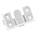 thumbnail image 2 of DEEPCRAFF 12-Pcs Mirror Clips for Wall Mounting Accessories with Flat Stainless Steel Style, 2 of 8