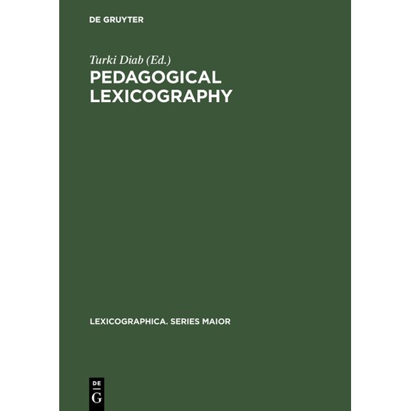 Lexicographica. Series Maior Pedagogical lexicography, Book 31, (Hardcover)