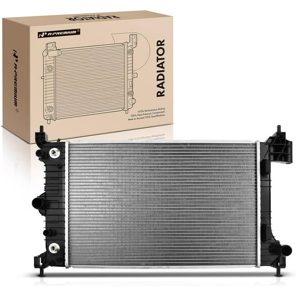 A-Premium Engine Coolant Radiator with Transmission Oil Cooler Compatible with Chevrolet Chevy Sonic 2012 2013 2014 2015 2016 2017 2018, L4 1.8L, Automatic Trans, Replace# 13247 95316047