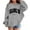 Grey, variant on Kids Hoodies And Sweatshirts For Girls Comfortable Casual Long Sleeve Hooded Pullover With Unique Letter Prints For Daily Wear And Halloween Celebrations Comfy Jr, Size 8-10 Years