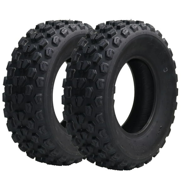 Telyswee 2 Pack 21x7-10 ATV Tires, 4PR All Terrain 21x7-10 TL ATV UTV Trail Sand Mud Off-Road Tires, Tubeless, Black