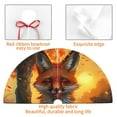 thumbnail image 4 of Lsque Sunset Maple Tree Fox Print Christmas Tree Skirt, Tree Skirt with Ties or Velcro, Perfect for Holiday Decorations, Halloween, and New Year-36", 4 of 7