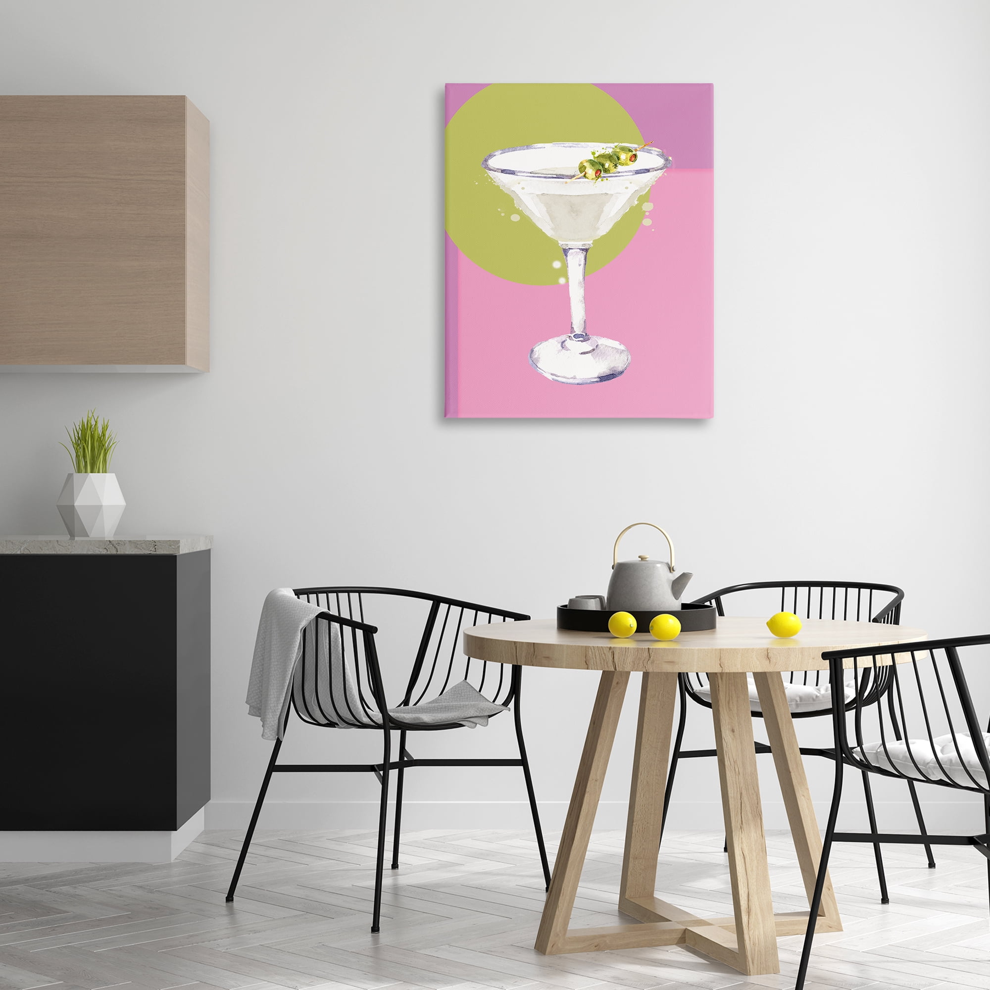 Stupell Industries Olive Martini Cocktail Food & Beverage Painting Wrapped Canvas Art Print Wall Art, 30 x 40