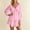 #0514-Pink, variant on Mini Dress for Women Plain Casual Long Sleeve Dresses Short Dress Empire Waist Loose Casual Dresses