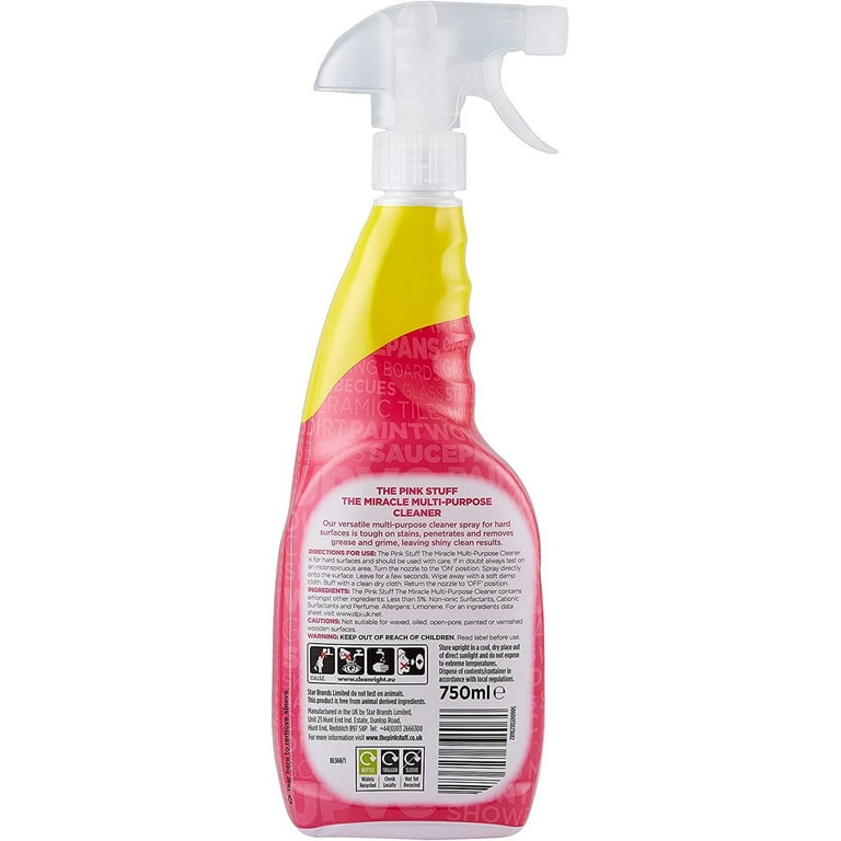 Pink Stuff The Miracle Multi-Purpose Cleaner 750ml Spray Whigt, 26 fl oz