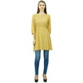 thumbnail image 3 of Phagun Women Tunic Top Short Kurti Elastic Waist Indian Ethnic Blouse, 3 of 7