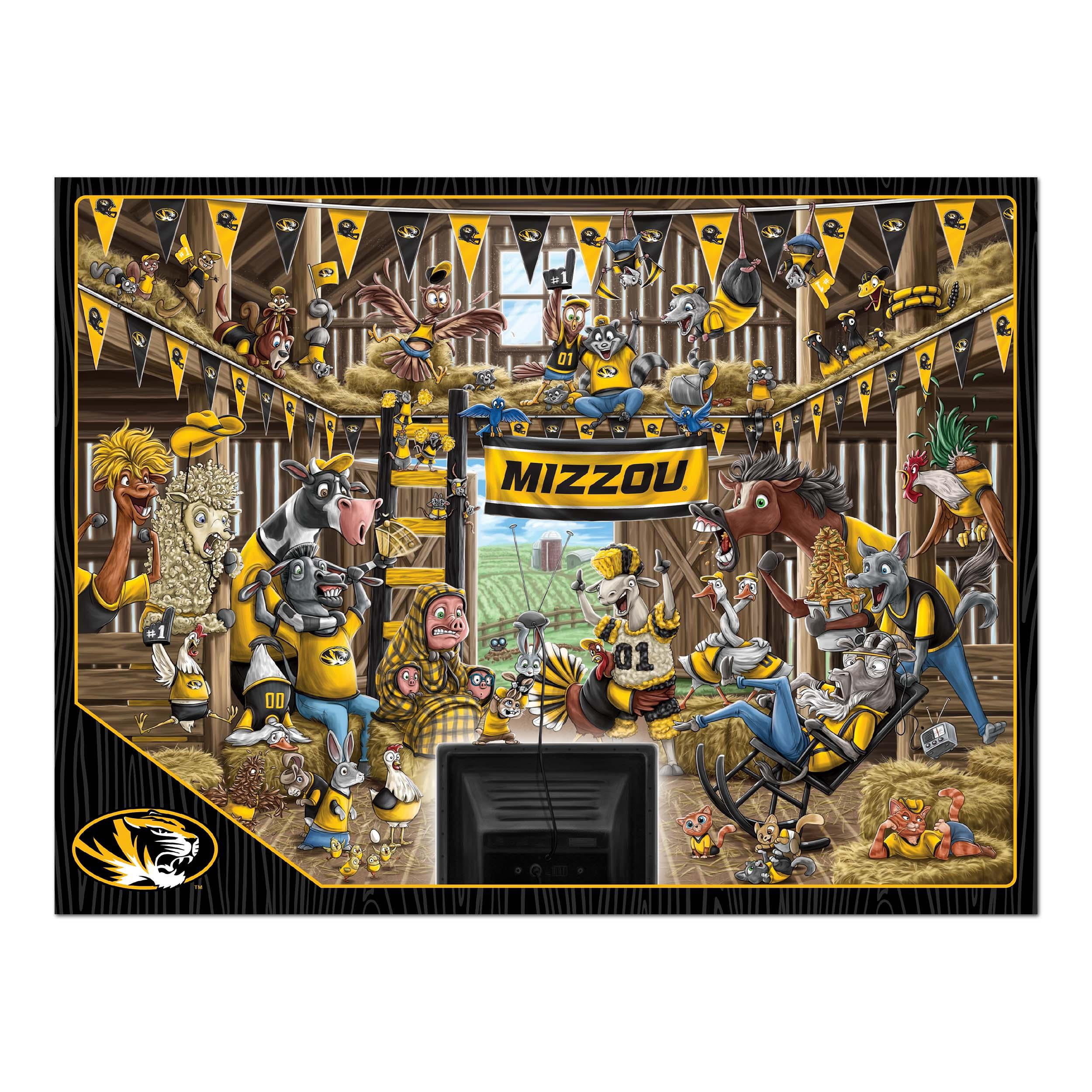 YouTheFan NCAA Missouri Tigers Barnyard Fans Puzzle - 500 Piece