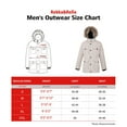 thumbnail image 2 of Rokka&Rolla Men's Parka Warm Winter Coat with Faux Fur Hood Jacket, 2 of 10