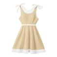 thumbnail image 4 of WERYOUNG Girls Dresses Sleeveless Crewneck Colorful Tiered Straps Back To School Dresses For Girls Kids Comfortable Sundress 3-4 Years, 4 of 4