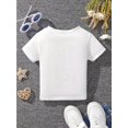 thumbnail image 2 of Girls' Cute "Happy First Day of School!" Graphic T-Shirt - Black with Colorful Print, Soft & Comfortable Short Sleeve Tee for Youngsters, Perfect for Back-to-School outfits, Girls Tshir, 2 of 6