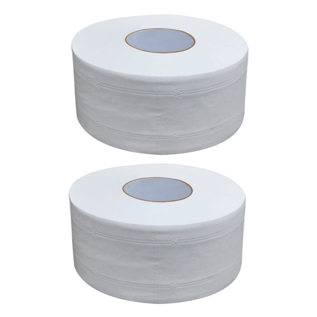 WHAMVOX 2pcs Large Roll Paper Toilet Paper Household Toilet Paper for Home Office Workshop