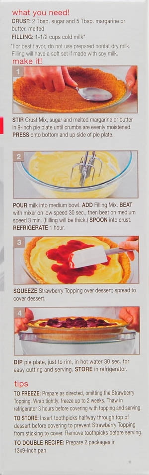 Kraft Foods Jello Strawberry Fruit Cheesecake