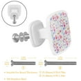 thumbnail image 2 of 4 Pieces Set Drawer Pulls Handle Square Wardrobe Cabinet Knobs with Stainless Steel Screws Furniture Kitchen Decor, 2 of 5