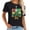 Black, variant on Tie Dye Funny Cruise Crew Most Likely To Be At The Women's Trendy Short Sleeve Top - Graphic Printed T-Shirt