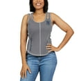 thumbnail image 4 of Women's WEAR by Erin Andrews Gray New York Yankees Contrast Stitch Tank Top, 4 of 5