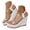 White, variant on Womens High Heel Wedge Sandals Sparkly Butterfly Fashion Platform Rhinestones Cute Ladies Slides Sandal with Elastic Ankle Strap White Size 8