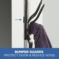 thumbnail image 6 of (4 pack) Mainstays SnugFit 3-Hook Over-the-Door Towel and Robe Rack, Oil-Rubbed Bronze, 6 of 8