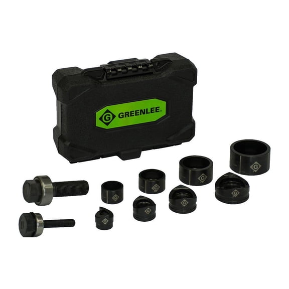 "Greenlee Manual Round Standard Knockout Punch Kits, 1/2 - 1 1/4 in - 1 ST (332-735BB)"