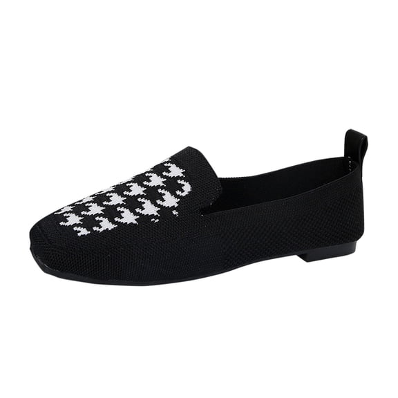 Sngxgn Women's Ballet Flat Dressy Casual Shoes Women Flats(Black,40)