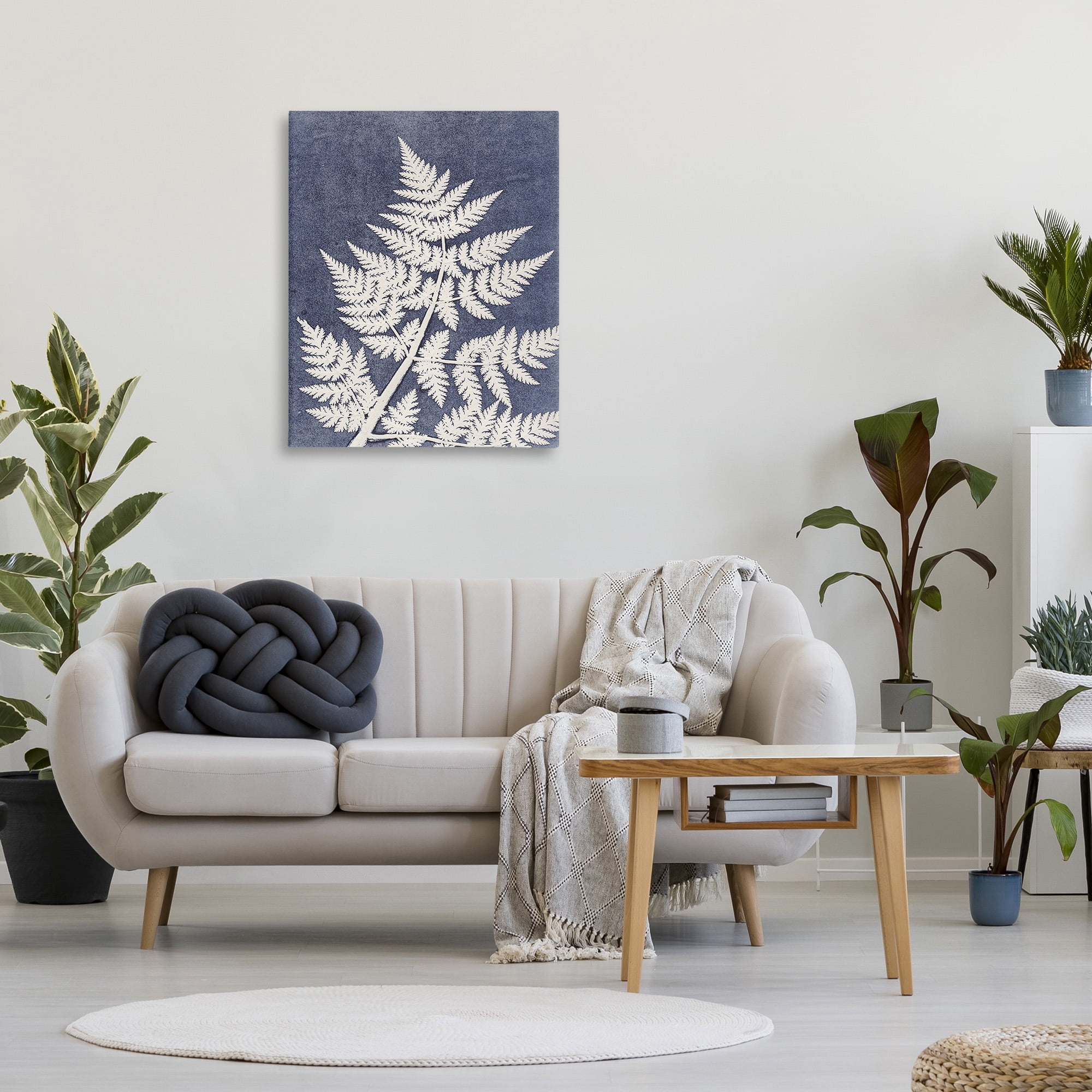 Stupell Industries Forest Fern Silhouette Botanical & Floral Painting Gallery Wrapped Canvas Art Print Wall Art, 30 x 40