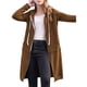 thumbnail image 1 of Sudaderas con Capucha para Mujer, Estilo Oversize, con Cremallera, Ideales para Otoño e Invierno. Chaquetas Largas con Capucha y Bolsillos. Marrón XXL, 1 of 8