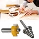thumbnail image 5 of Juego De Brocas Para Enrutador De Rebaje, Fresa De Espiga Con Vástago De 1/2 Pulgada, 2 Juegos De Acero De Tungsteno + HSS Para Ranurar Cerradura Para Madera Dura, 5 of 7