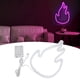 thumbnail image 4 of Luz de neón de llama, diseo elegante de seguridad, fácil instalación, seal de luz LED de llama para dormitorio, configuración de sala de juegos para decoración de pared LYUMO Luz de neón de llama, 4 of 6