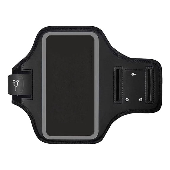 Running Armband with Earphone Key Storage Bag Cell Phone Holder Arm Band for Sports Workouts Non-Slip Lightweight Unisex Fitness Arm Pouch for Jogging Gym Hiking Men Women Runners