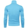 thumbnail image 4 of Dagaeig Turtleneck Shirt Men Slim Fit Basic T-Shirt Lightweight Ribbed Pullover Sweater BU2,3XL, 4 of 4