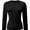 Black, variant on Womens Shirts Long Sleeve Crew Neck Ruched Stretch Basic Fitted Tee Shirts Tops