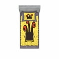 thumbnail image 2 of Ambesonne Abstract Fitted Sheet & Pillow Sham Set, Trippy Creature Eyes, Full, Warm Taupe Yellow, 2 of 3