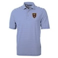 thumbnail image 2 of Men's-Cutter & Buck  Blue Real Salt Lake Virtue Eco Pique Stripe Recycled Polo, 2 of 3