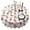 Christmas Teddy Bear, variant on Christmas Teddy Bear Santa Hat White Pattern Round Tablecloth, Fits 60-Inch Table, Stain & Wrinkle Resistant, Washable Polyester, Kitchen, Wedding, Party