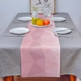 thumbnail image 4 of Geometric Triangle Pink Gradient Table Runner Home Wedding Table Flag Mat Centerpieces Decoration Party Dining Long Tablecloth, 4 of 7