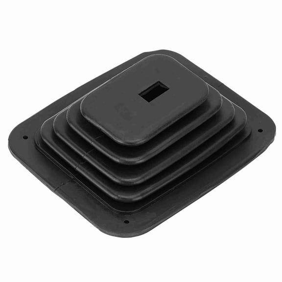 NFTIGB Premium Black Rubber Car Gear Shift Dust Cover Shifter Boot Kit Replacement for GM350 Manual and Automatic Transmission Systems 6.69 inches / 17 cm Tidy Interior