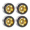 thumbnail image 4 of arctrm 4 Pcs Accessoires de Pneus de Moyeu de Roue de Voiture de Course Installation Facile Cadeaux 2 Pouces Dia Or, 4 of 10