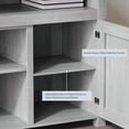 thumbnail image 4 of BELLEZE TV Stand Media Entertainment Center Console - Corin (Stone Grey), 4 of 6