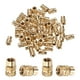 thumbnail image 1 of Uxcell 50-Pack Insertos roscados - Tuercas de inserción de latón M4 x 9 mm con calentamiento de 6 mm OD, 1 of 6