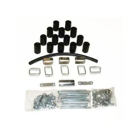 - Daystar PA70003 Body Lift Kit; 3 in. Lift; Incl. Steering Extension; Blocks; Extension Brackets; All Required Hardware;