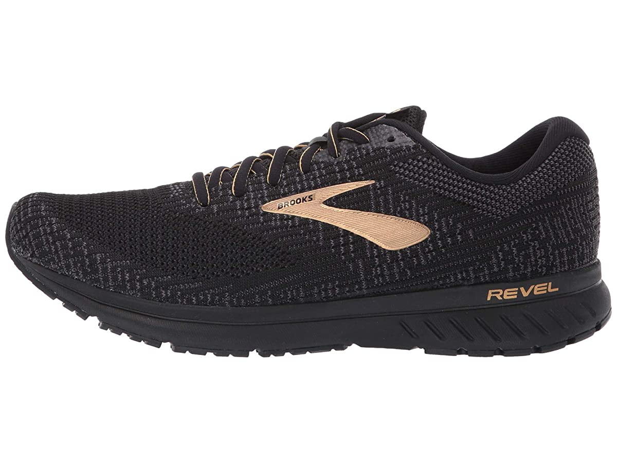 brooks revel 3 black and gold