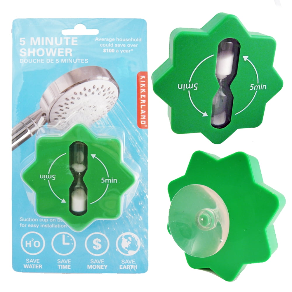 5 Minute Shower Bathroom Timer The Original Shorter Shower Gift Favor Kikkerland