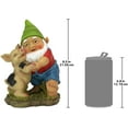 thumbnail image 2 of Design Toscano Happy as a Pig in Slop Garden Gnome Statue, 2 of 5