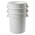 thumbnail image 4 of Contenedor de residuos Winco de 10 galones, resistente, blanco, 4 of 5