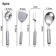 thumbnail image 2 of 4 piezas de cocina casera que cocina utensilios de cocina de acero inoxidable, 2 of 5