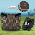 thumbnail image 6 of Haosy Elegant Geometry Golf Mallet Putter Cover Strong Magnetic Leather Golf Club Headcover Closure, 6 of 7