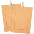thumbnail image 2 of NOGIS 10 Pack Cardboard Picture Frames, 4x6 DIY Photo Hanging Kit with Wooden Clips and Paper String for Home Wall Decor（Brown）, 2 of 7
