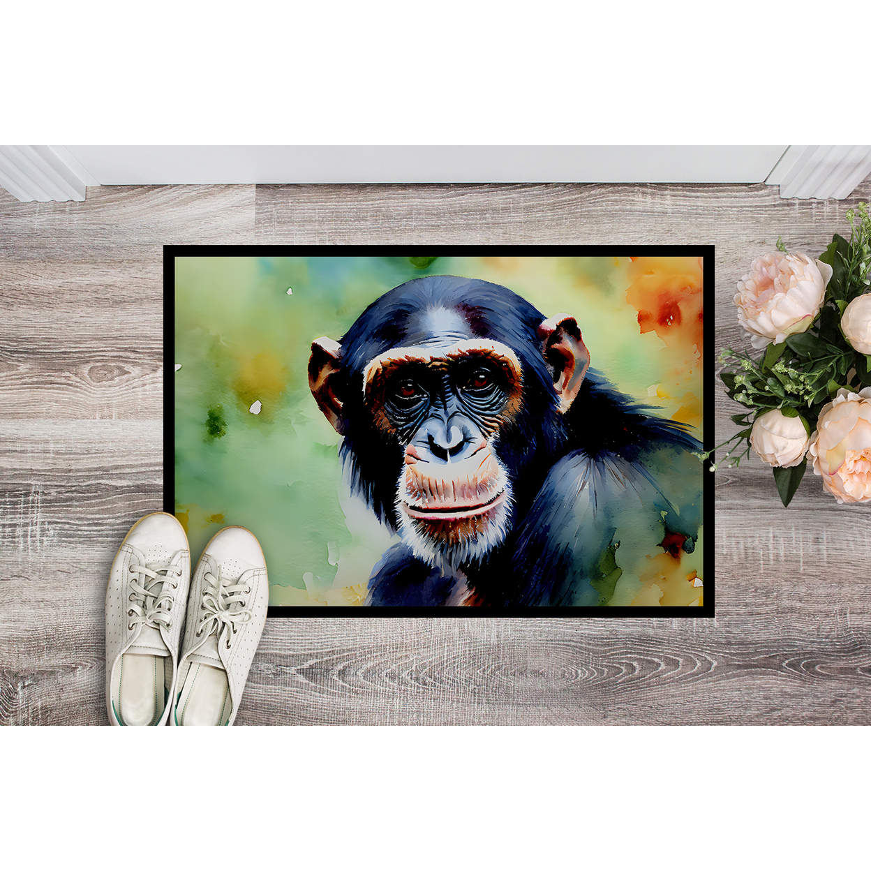 Chimpanzee Doormat 27 in x 18 in