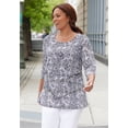thumbnail image 2 of Catherines Women's Plus Size Petite Poetry Tiered Tee, 2 of 3