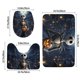 thumbnail image 3 of Juego de 3 alfombrillas y tapetes de baño de franela de pesadilla antes de Navidad, alfombrilla de baño antideslizante extra gruesa y alfombrilla de inodoro con contorno en forma de U para el suelo, 3 of 7